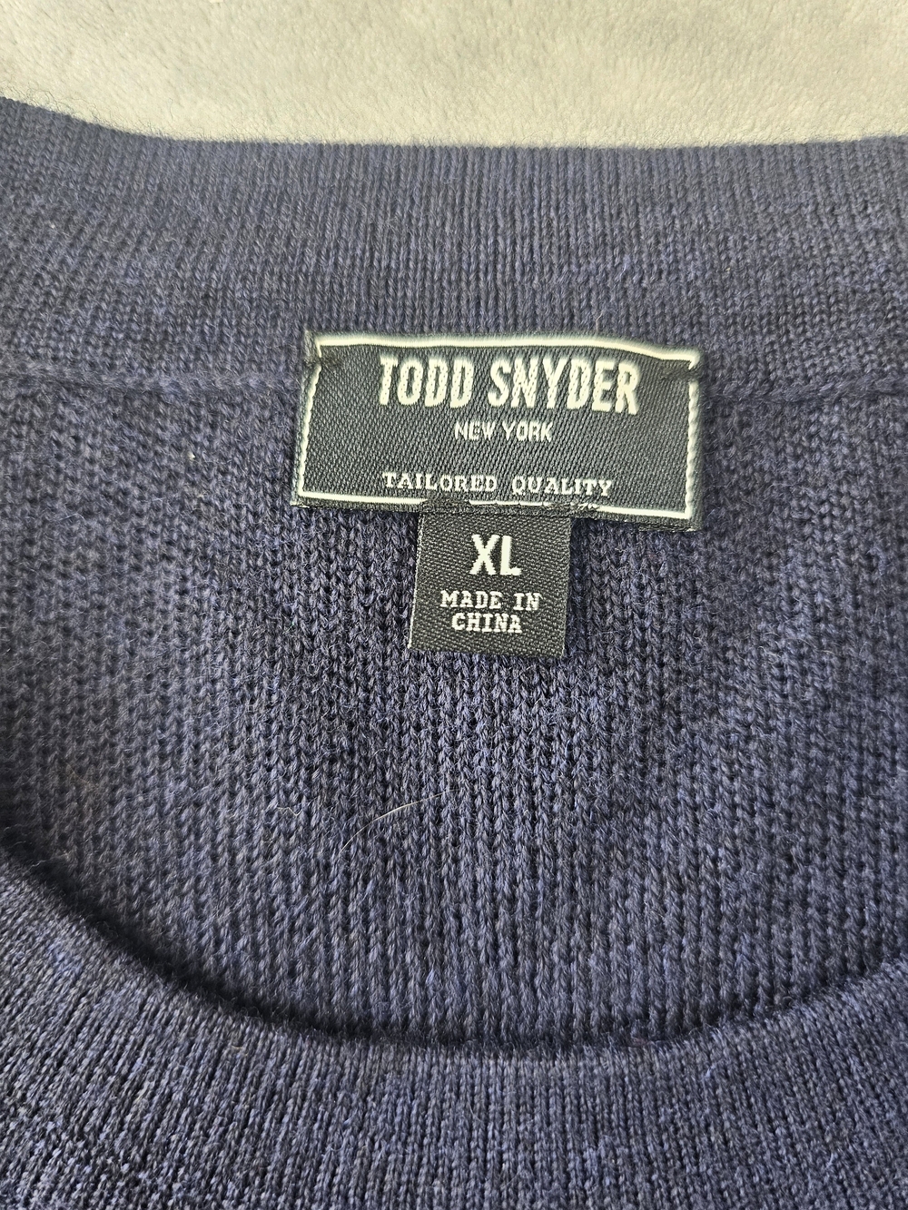 Todd Snyder Sweater Mens SZ XL 100% Merino Wool Crewneck Knit Pullover - Picture 3 of 8